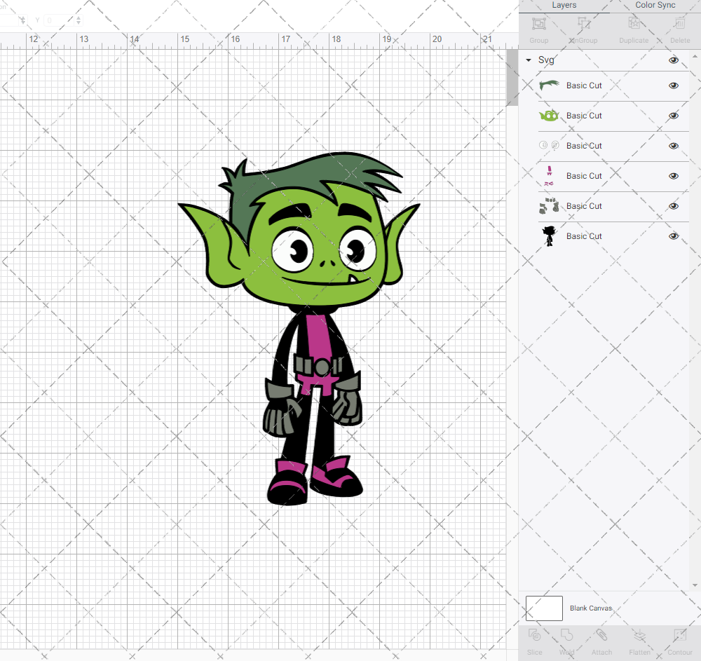 Beast Boy - Teen Titans Go 003, Svg, Dxf, Eps, Png SvgShopArt