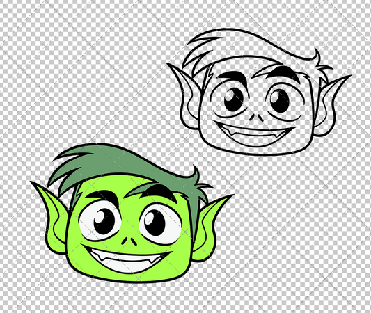 Beast Boy - Teen Titans Go, Svg, Dxf, Eps, Png SvgShopArt