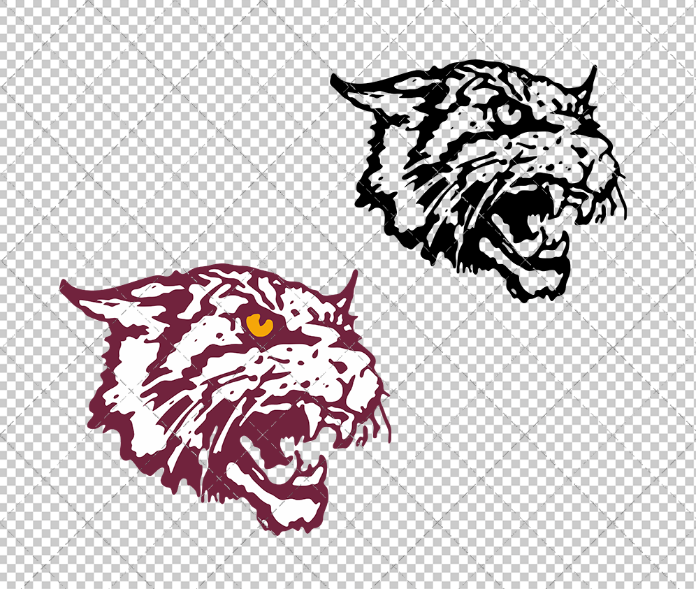 Bethune-Cookman Wildcats 2000, Svg, Dxf, Eps, Png
