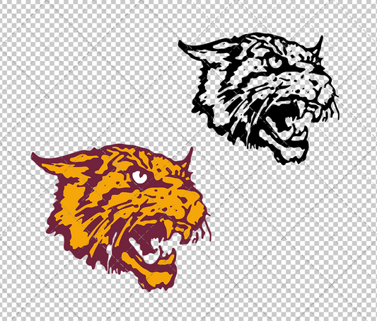 Bethune-Cookman Wildcats Alternate 2000, Svg, Dxf, Eps, Png