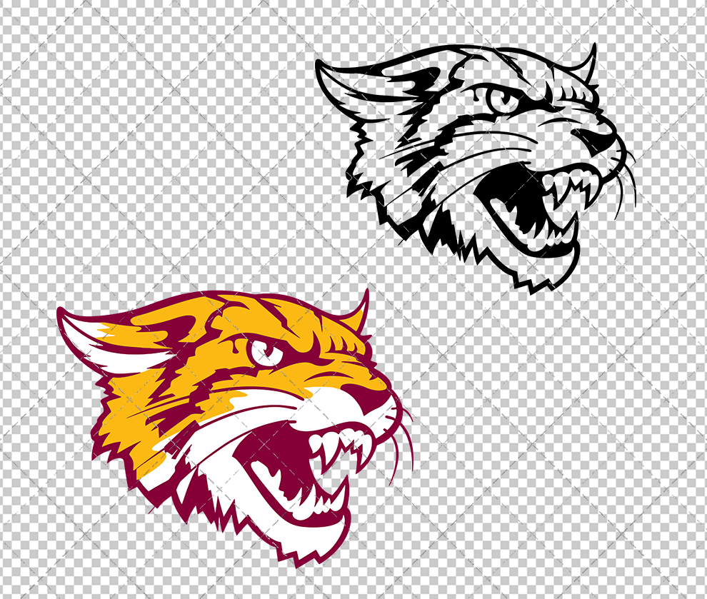 Bethune-Cookman Wildcats Alternate 2016, Svg, Dxf, Eps, Png