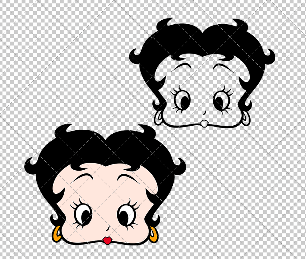 Betty Boop 003, Svg, Dxf, Eps, Png SvgShopArt