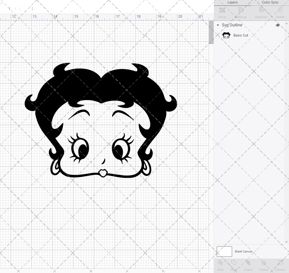 Betty Boop 003, Svg, Dxf, Eps, Png SvgShopArt