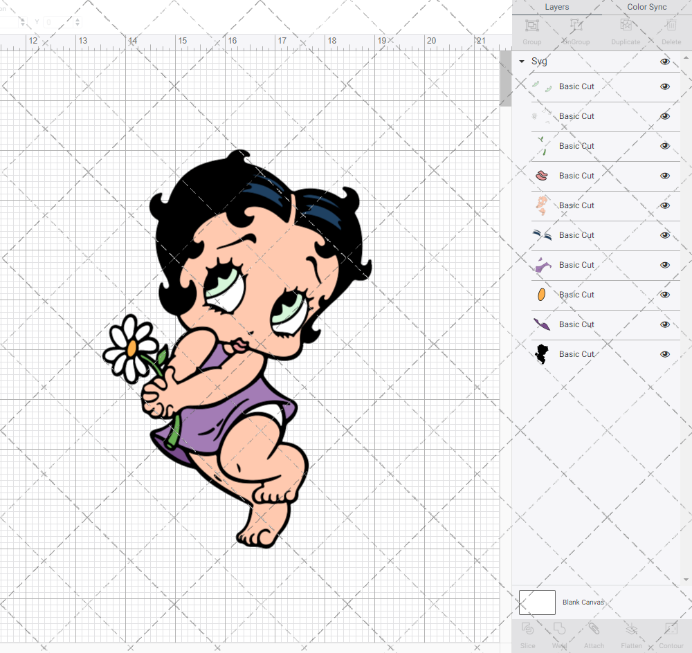 Betty Boop Baby, Svg, Dxf, Eps, Png SvgShopArt