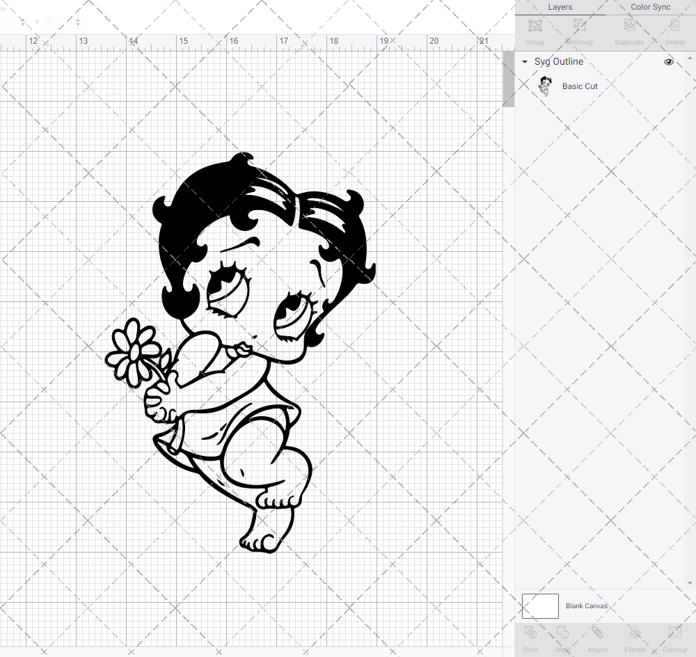 Betty Boop Baby, Svg, Dxf, Eps, Png SvgShopArt