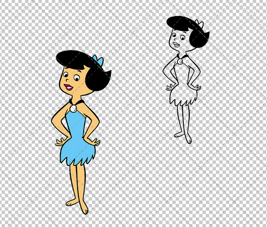 Betty Rubble - The Flintstones, Svg, Dxf, Eps, Png SvgShopArt