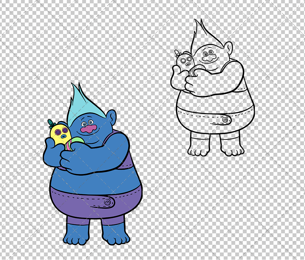 Biggie and Mr. Dinkles - Trolls, Svg, Dxf, Eps, Png SvgShopArt