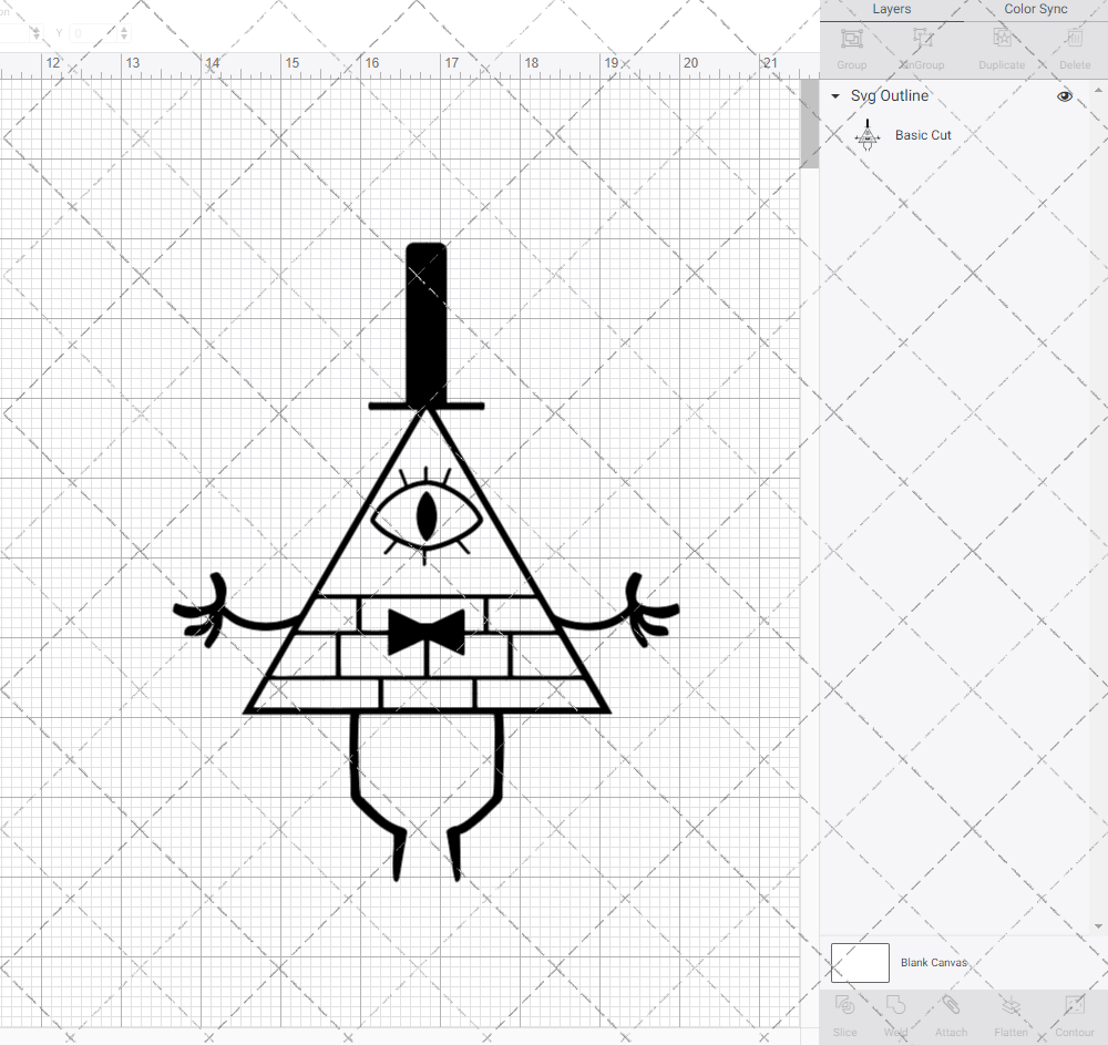 Bill Cipher - Gravity Falls, Svg, Dxf, Eps, Png SvgShopArt