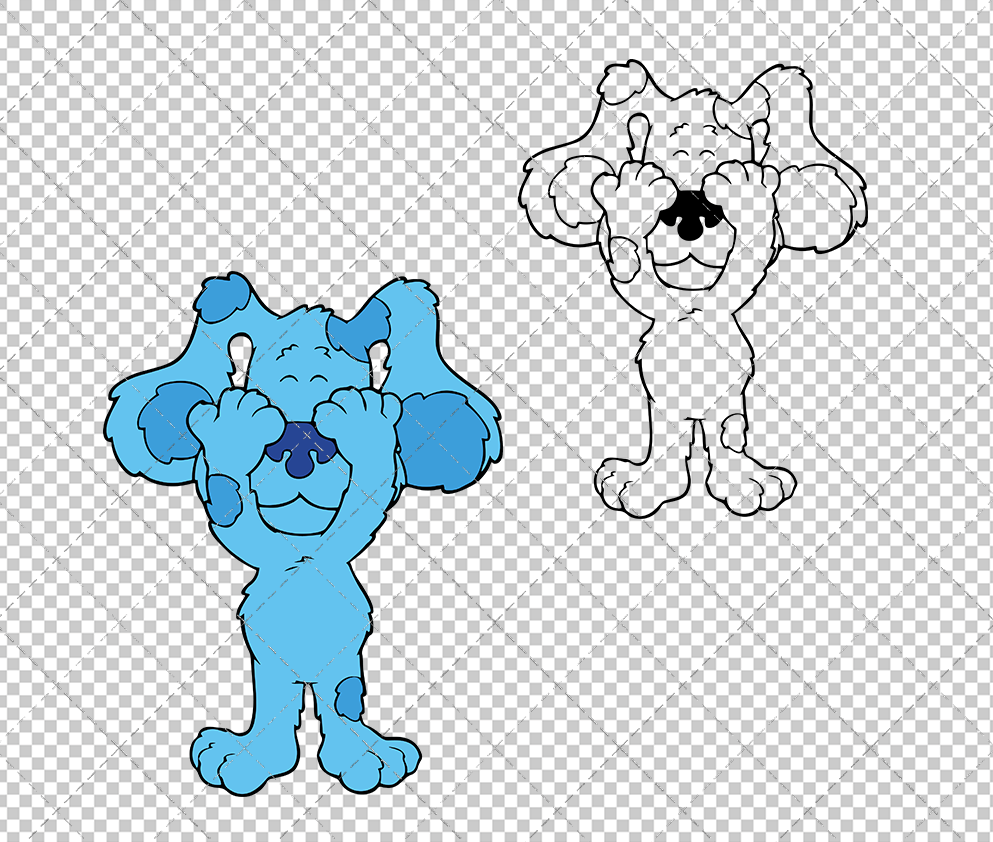 Blue - Blue's Clues 003, Svg, Dxf, Eps, Png SvgShopArt