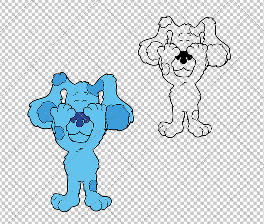 Blue - Blue's Clues 003, Svg, Dxf, Eps, Png SvgShopArt