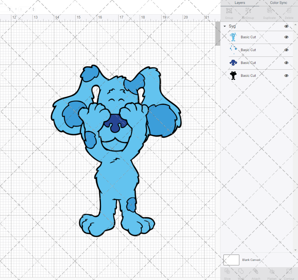 Blue - Blue's Clues 003, Svg, Dxf, Eps, Png SvgShopArt