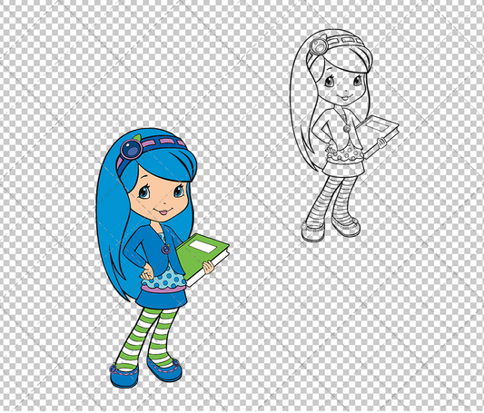 Blueberry Muffin - Strawberry Shortcake, Svg, Dxf, Eps, Png SvgShopArt