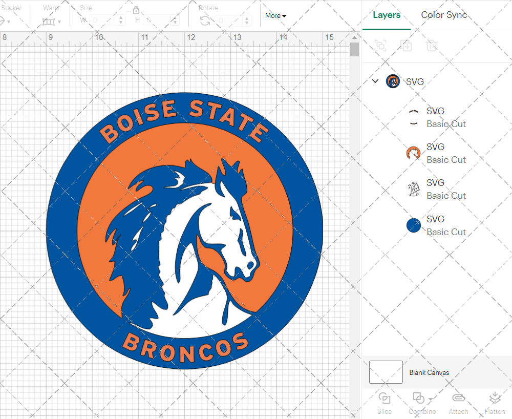 Boise State Broncos 1969, Svg, Dxf, Eps, Png 002