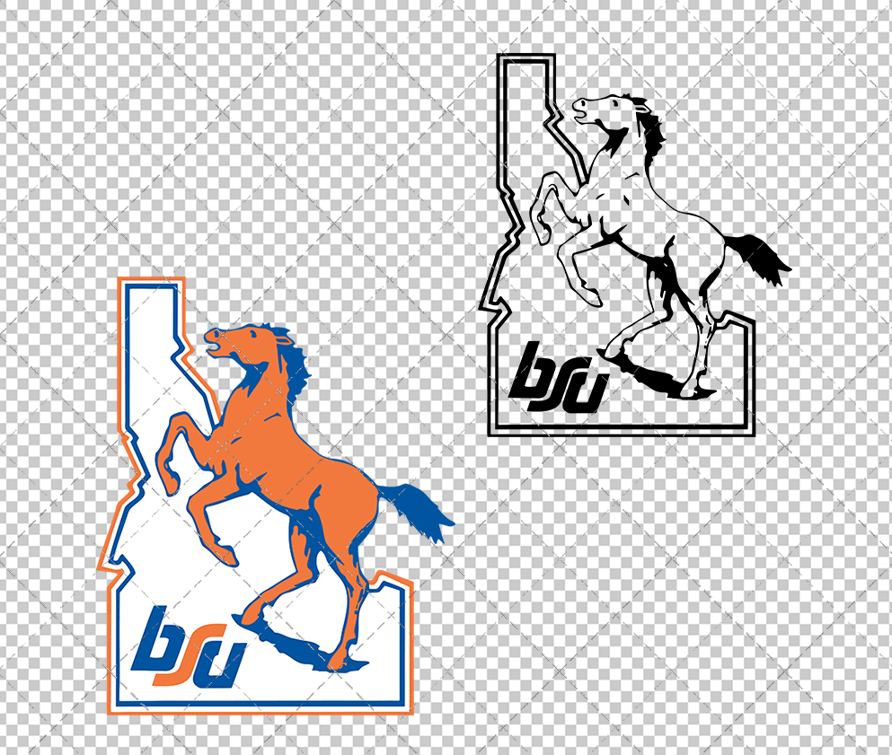 Boise State Broncos 1983, Svg, Dxf, Eps, Png