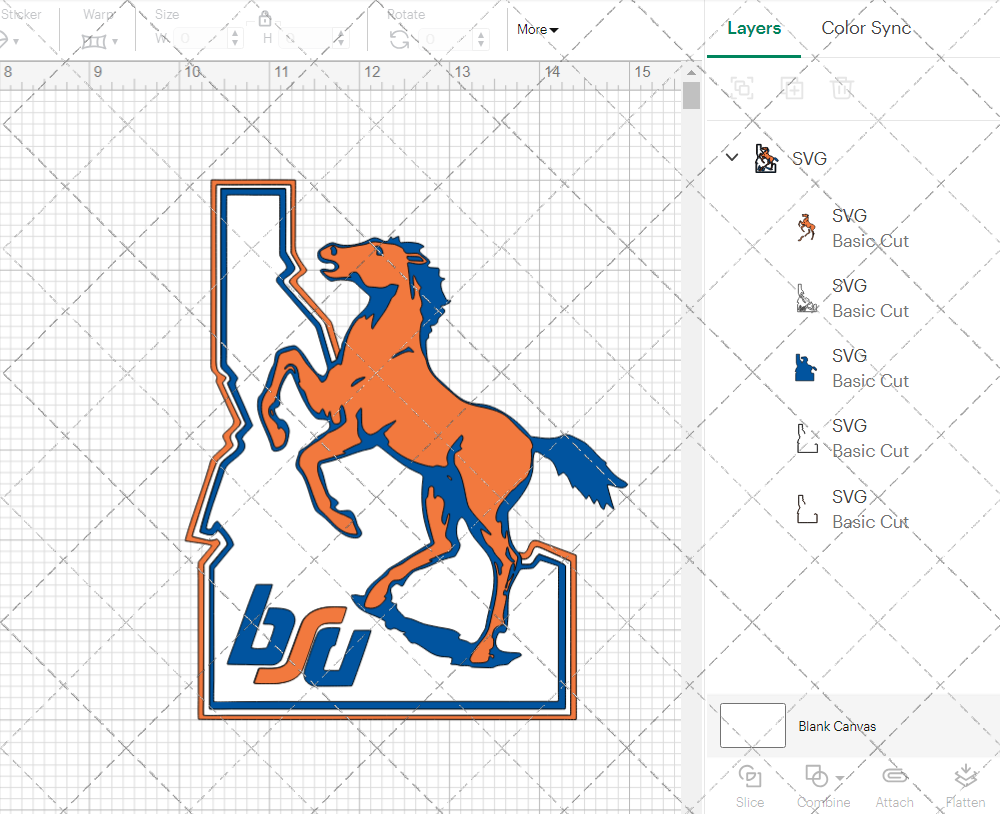 Boise State Broncos 1983, Svg, Dxf, Eps, Png 002