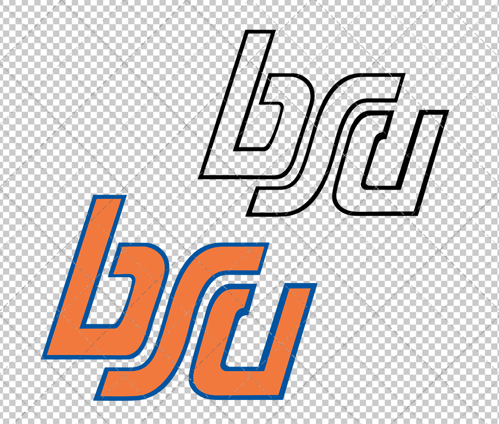 Boise State Broncos Alternate 1974, Svg, Dxf, Eps, Png