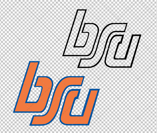 Boise State Broncos Alternate 1974, Svg, Dxf, Eps, Png