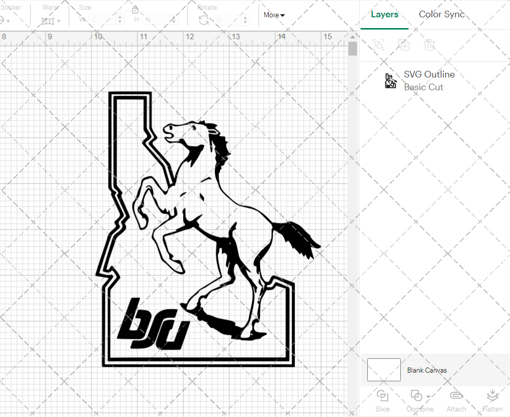 Boise State Broncos Alternate 1983, Svg, Dxf, Eps, Png 003