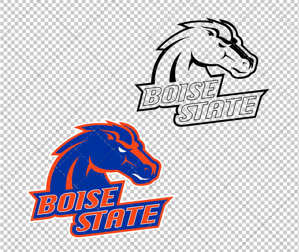 Boise State Broncos Alternate 2002 002, Svg, Dxf, Eps, Png