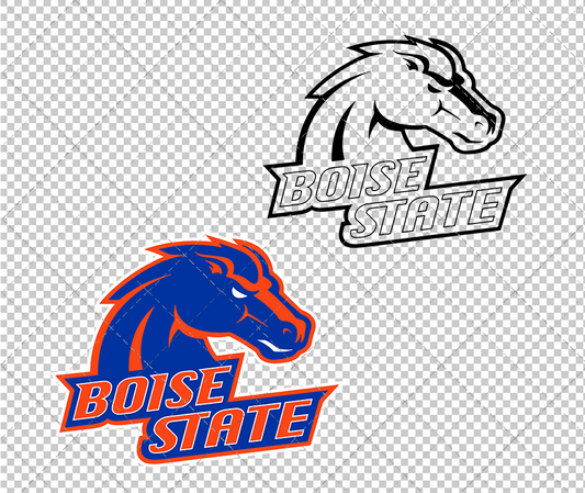 Boise State Broncos Alternate 2002 002, Svg, Dxf, Eps, Png