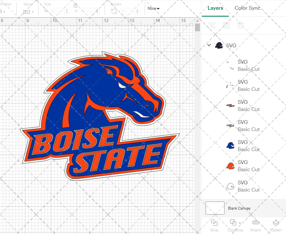 Boise State Broncos Alternate 2002 002, Svg, Dxf, Eps, Png 002