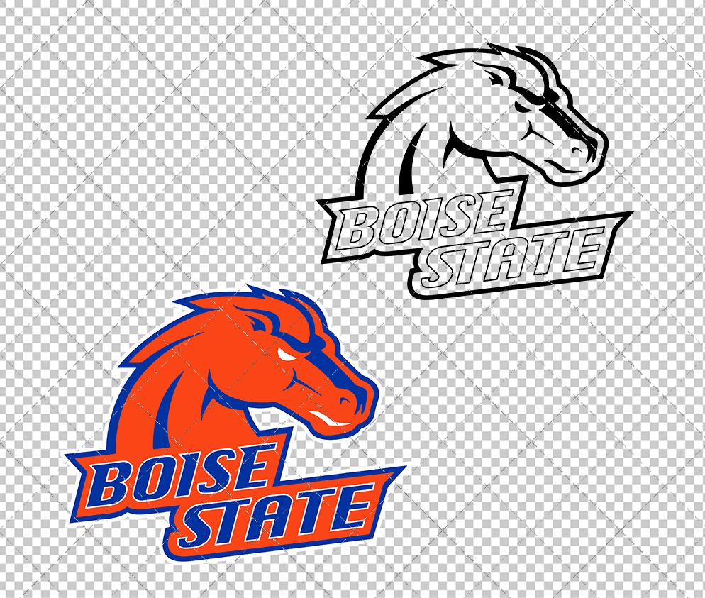 Boise State Broncos Alternate 2002 004, Svg, Dxf, Eps, Png
