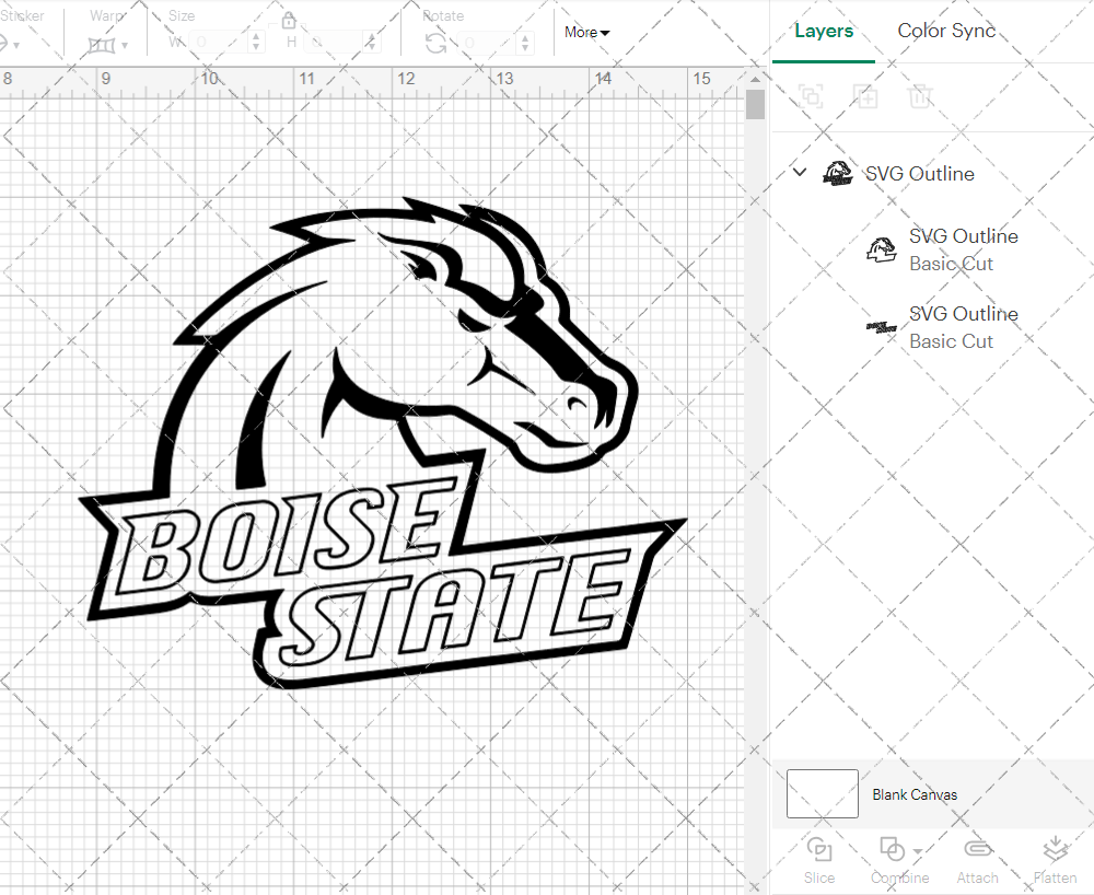 Boise State Broncos Alternate 2002 004, Svg, Dxf, Eps, Png 003