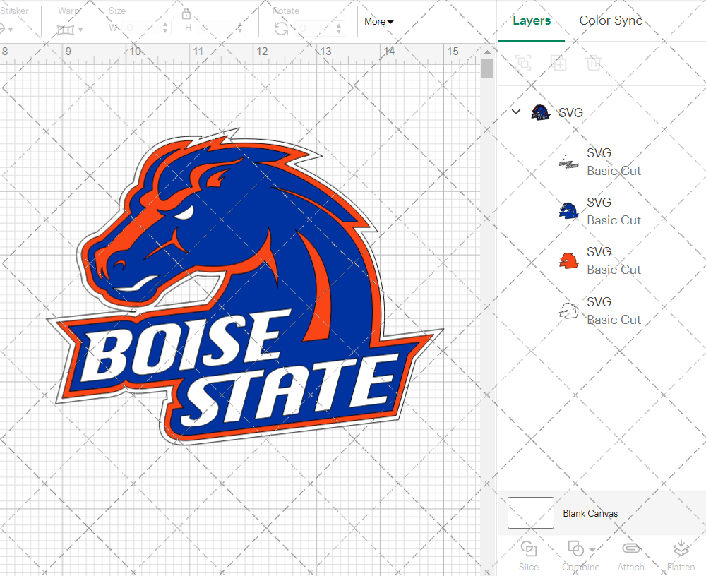 Boise State Broncos Alternate 2002, Svg, Dxf, Eps, Png 002