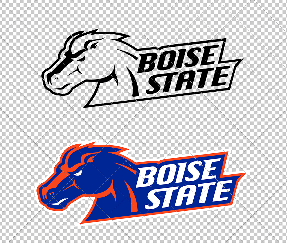 Boise State Broncos Secondary 2002 002, Svg, Dxf, Eps, Png
