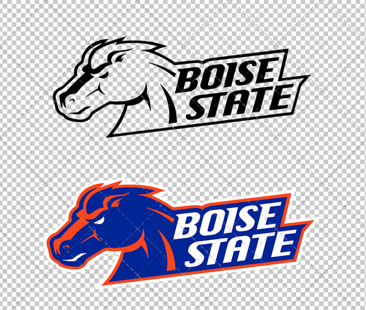 Boise State Broncos Secondary 2002 002, Svg, Dxf, Eps, Png