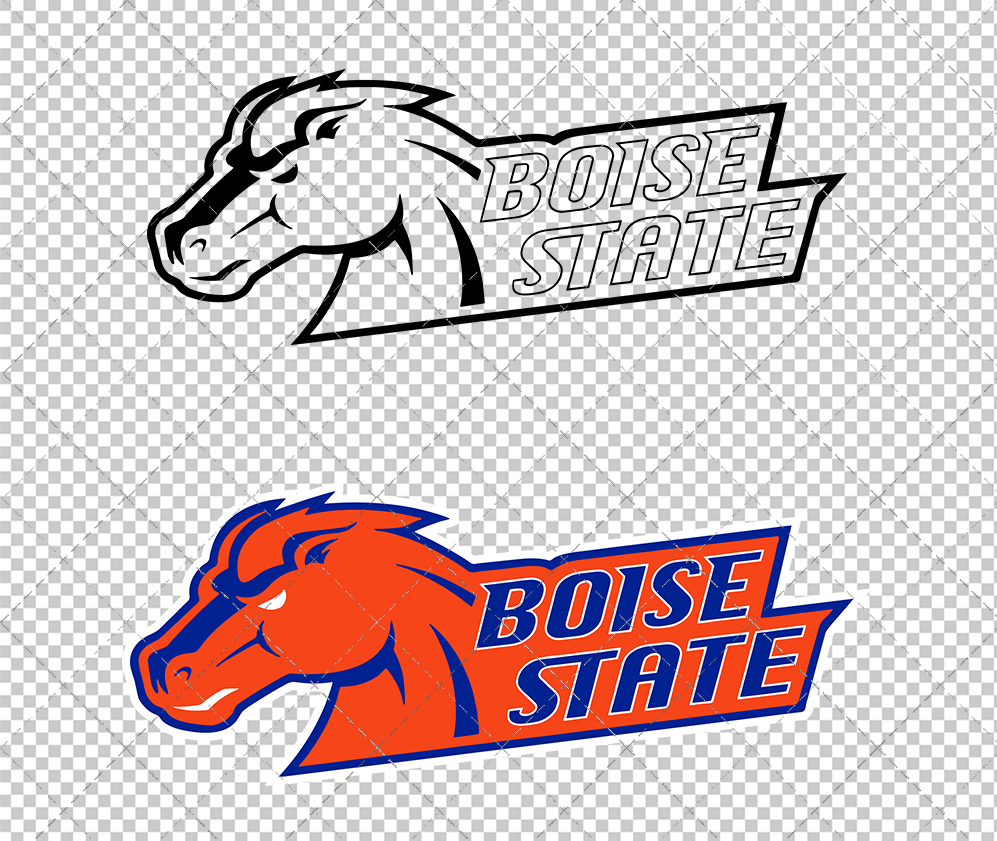 Boise State Broncos Secondary 2002 004, Svg, Dxf, Eps, Png