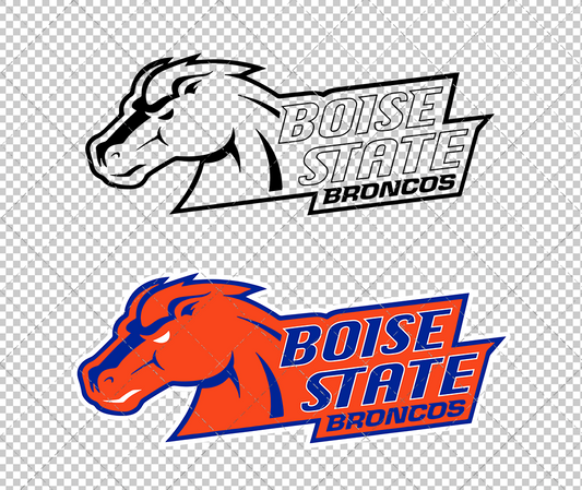 Boise State Broncos Secondary 2002 011, Svg, Dxf, Eps, Png