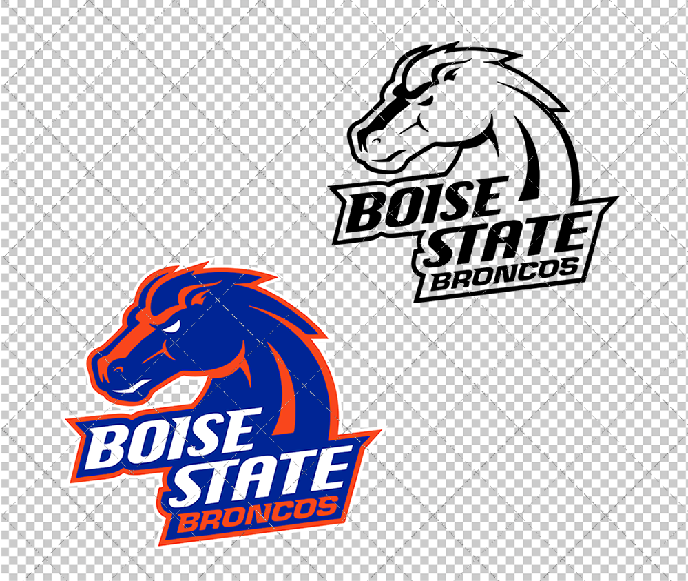 Boise State Broncos Secondary 2002 012, Svg, Dxf, Eps, Png
