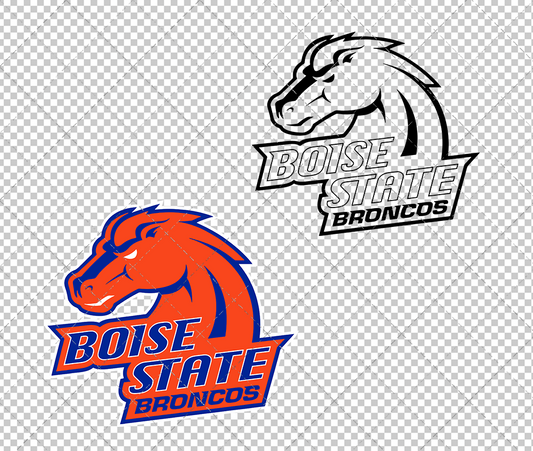 Boise State Broncos Secondary 2002 014, Svg, Dxf, Eps, Png