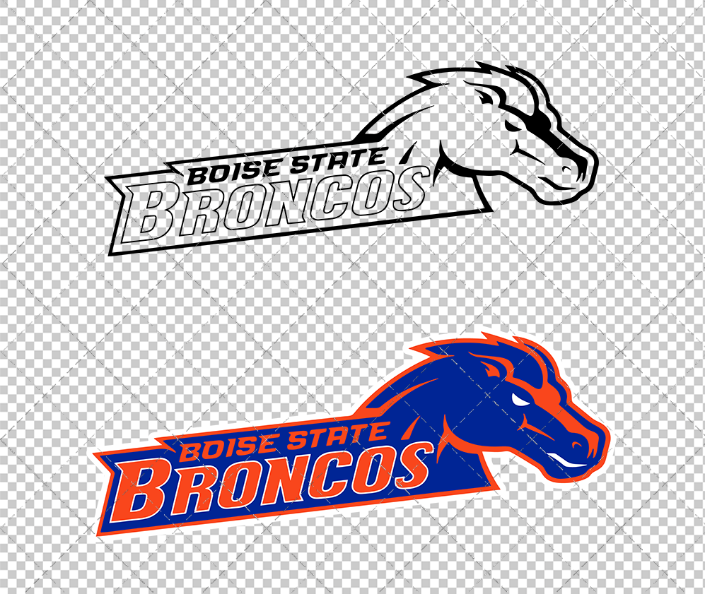 Boise State Broncos Secondary 2002 017, Svg, Dxf, Eps, Png