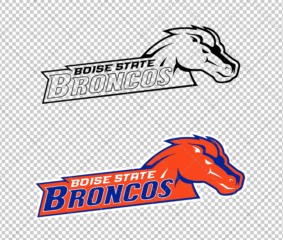 Boise State Broncos Secondary 2002 019, Svg, Dxf, Eps, Png