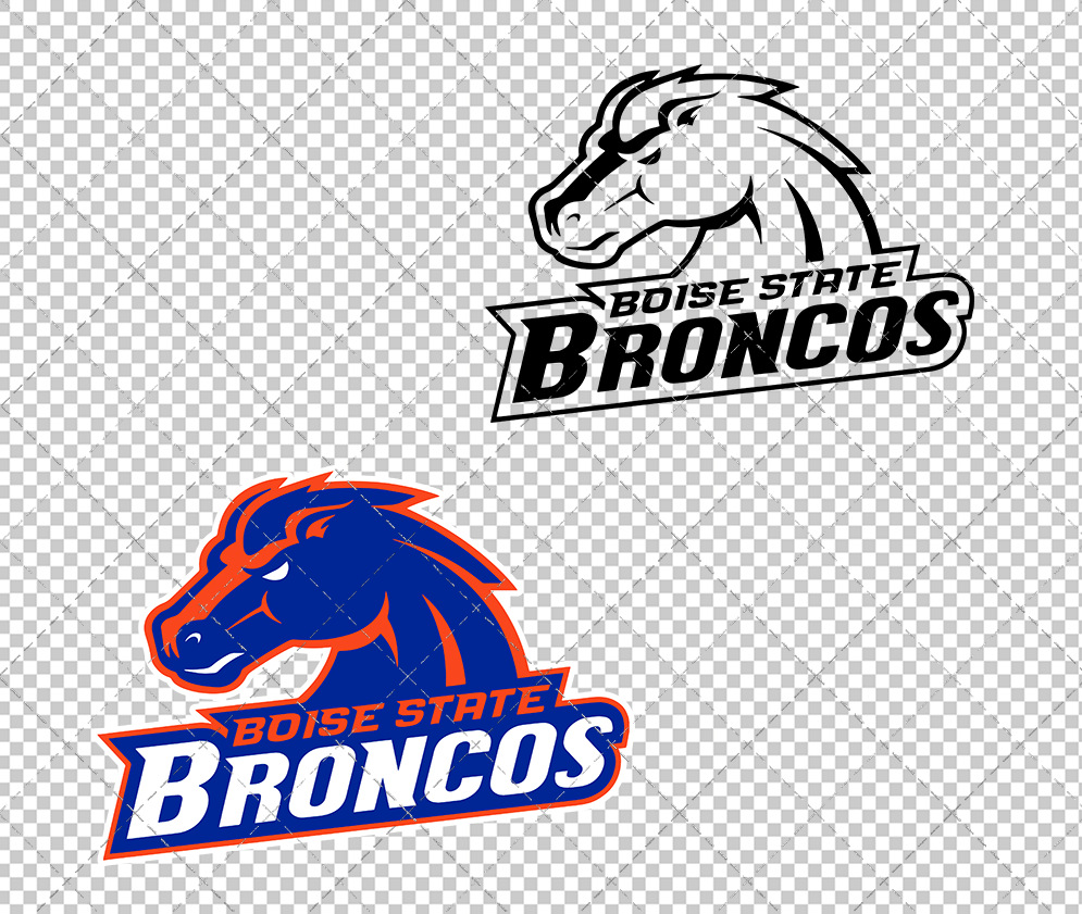 Boise State Broncos Secondary 2002 022, Svg, Dxf, Eps, Png