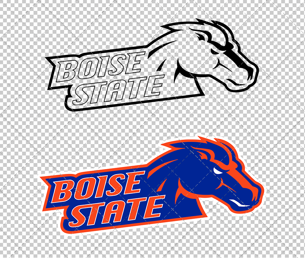 Boise State Broncos Secondary 2002 027, Svg, Dxf, Eps, Png