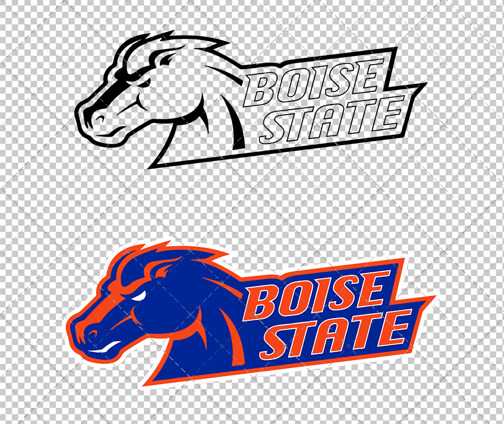 Boise State Broncos Secondary 2002 028, Svg, Dxf, Eps, Png