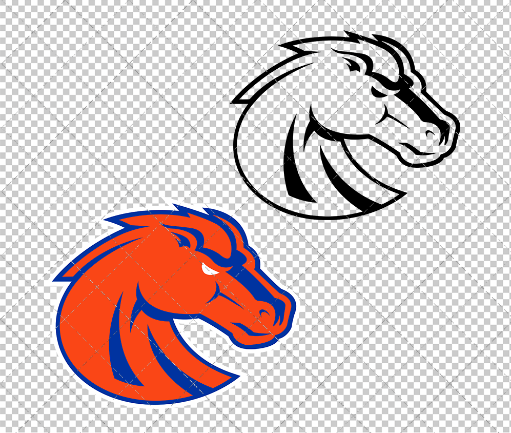 Boise State Broncos Secondary 2013 002, Svg, Dxf, Eps, Png