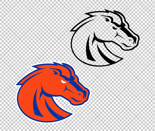 Boise State Broncos Secondary 2013 002, Svg, Dxf, Eps, Png