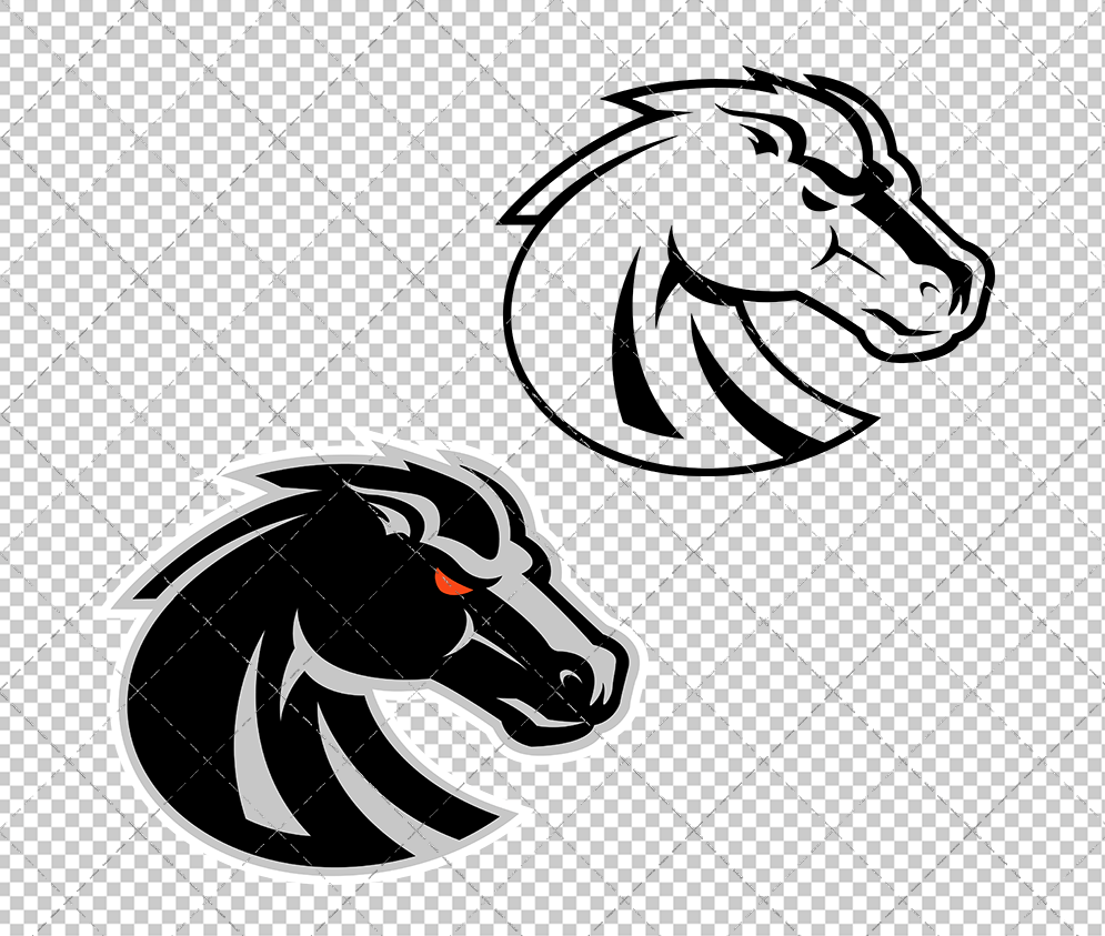 Boise State Broncos Secondary 2013 006, Svg, Dxf, Eps, Png