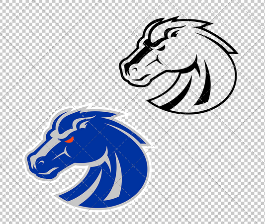 Boise State Broncos Secondary 2013 009, Svg, Dxf, Eps, Png