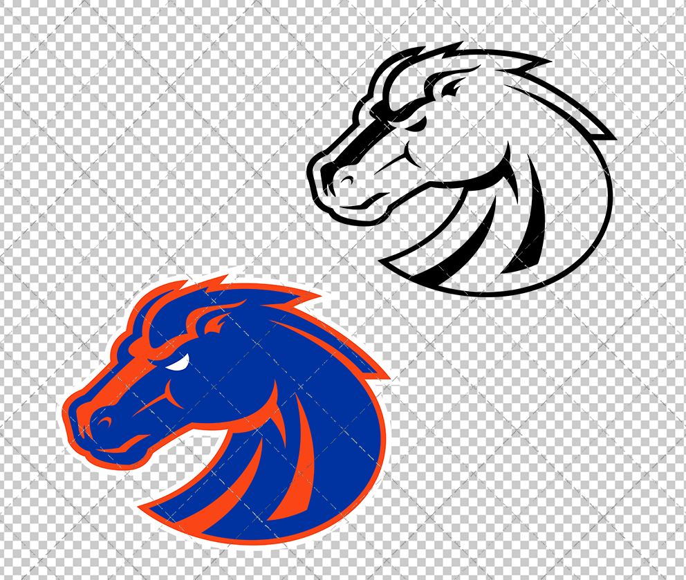 Boise State Broncos Secondary 2013, Svg, Dxf, Eps, Png