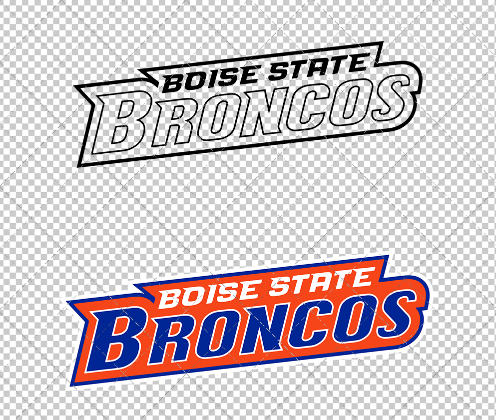 Boise State Broncos Wordmark 2002 003, Svg, Dxf, Eps, Png