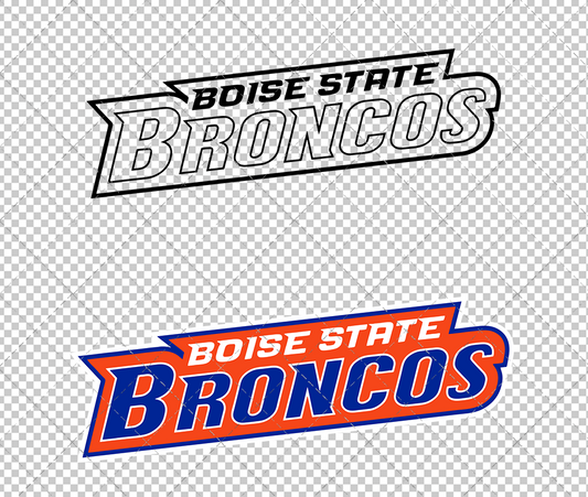 Boise State Broncos Wordmark 2002 003, Svg, Dxf, Eps, Png