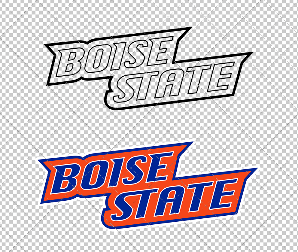 Boise State Broncos Wordmark 2002 009, Svg, Dxf, Eps, Png