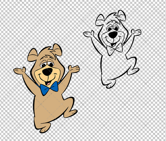 Boo-Boo Bear - Yogi Bear, Svg, Dxf, Eps, Png SvgShopArt