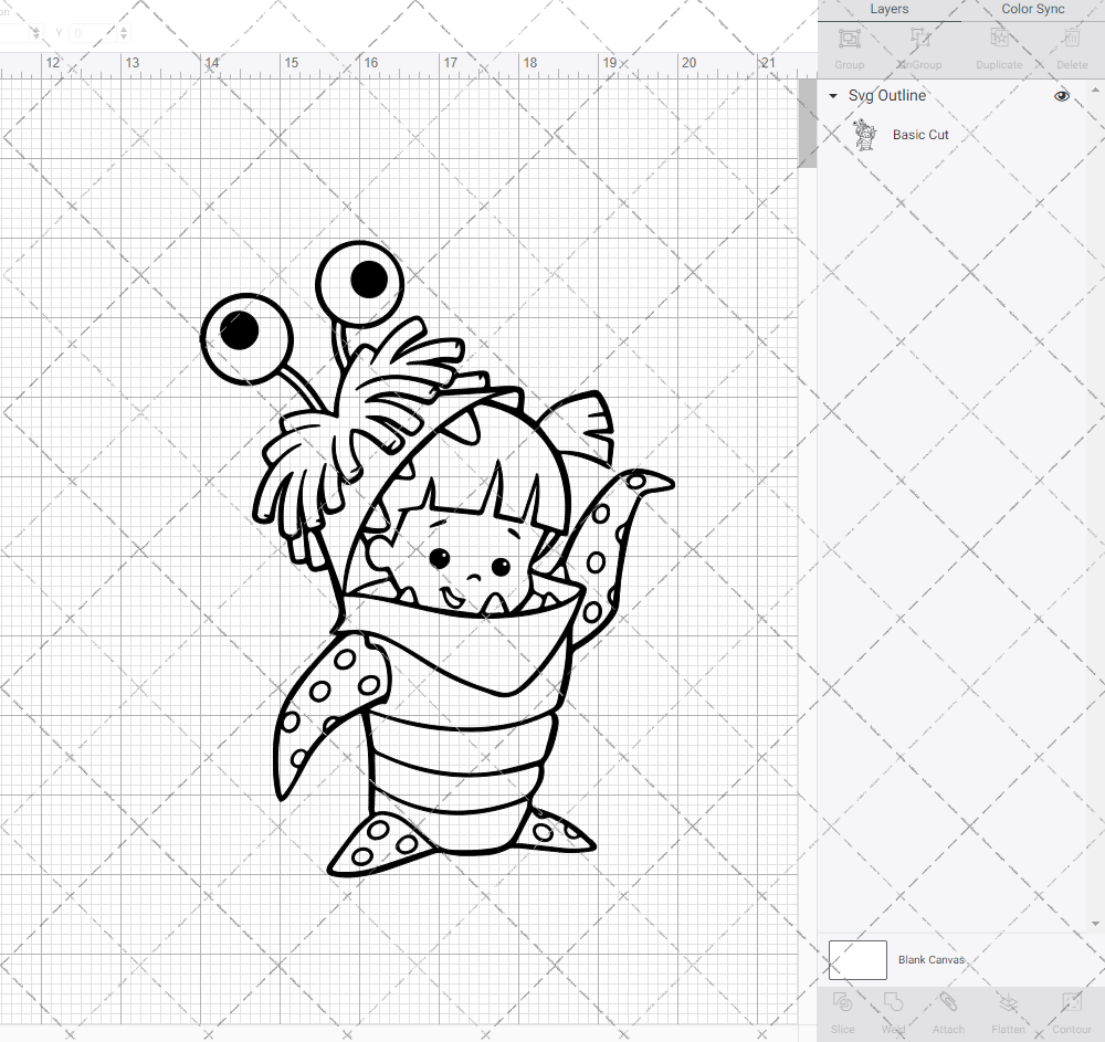 boos file monsters inc Boo - Monsters, Inc., Svg, Dxf, Eps, Png