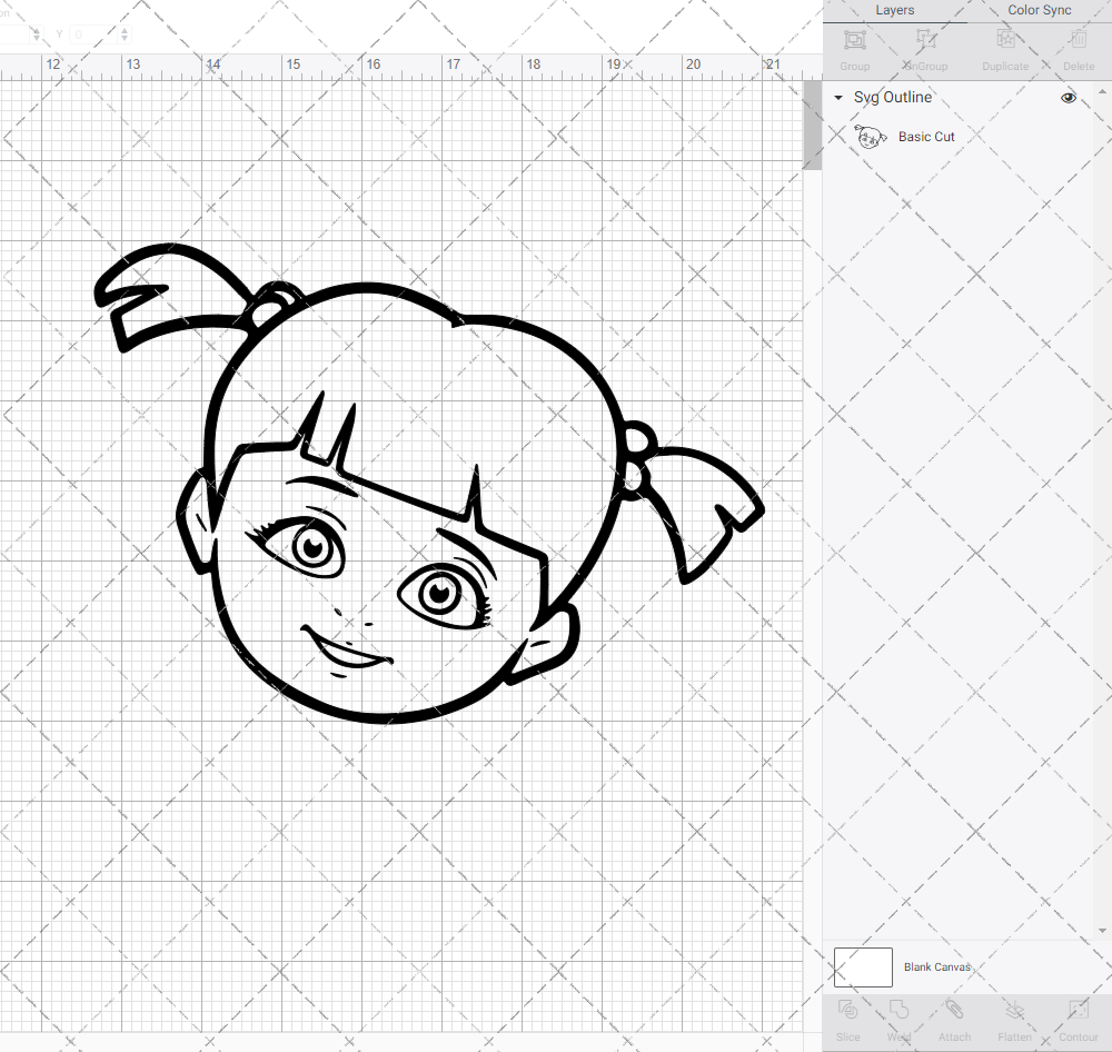 Boo - Monsters, inc. 003, Svg, Dxf, Eps, Png - SvgShopArt Boo - Monsters, inc. 003, Svg, Dxf, Eps, Png - SvgShopArt